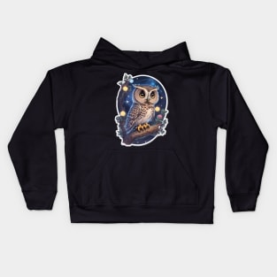 cosmos owl Kids Hoodie